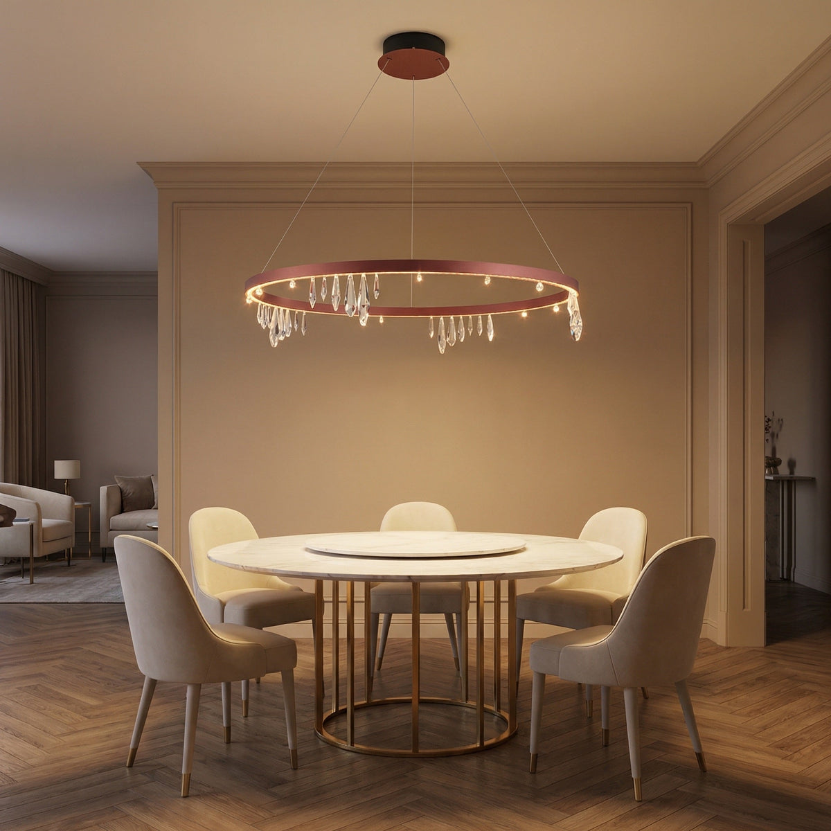 Orbit Crystal Chandelier - view 2