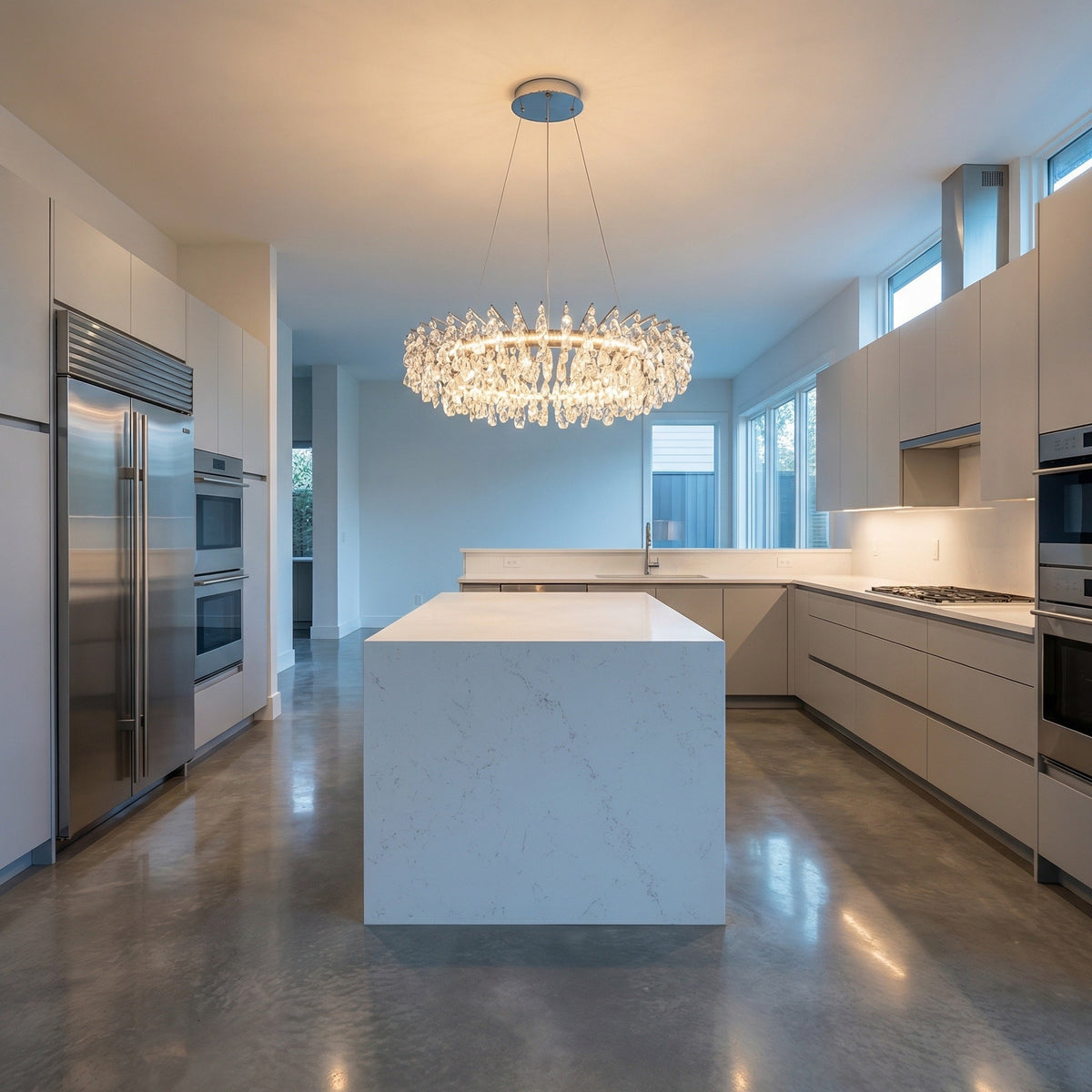 Aureola Round Crystal Chandelier - view 2