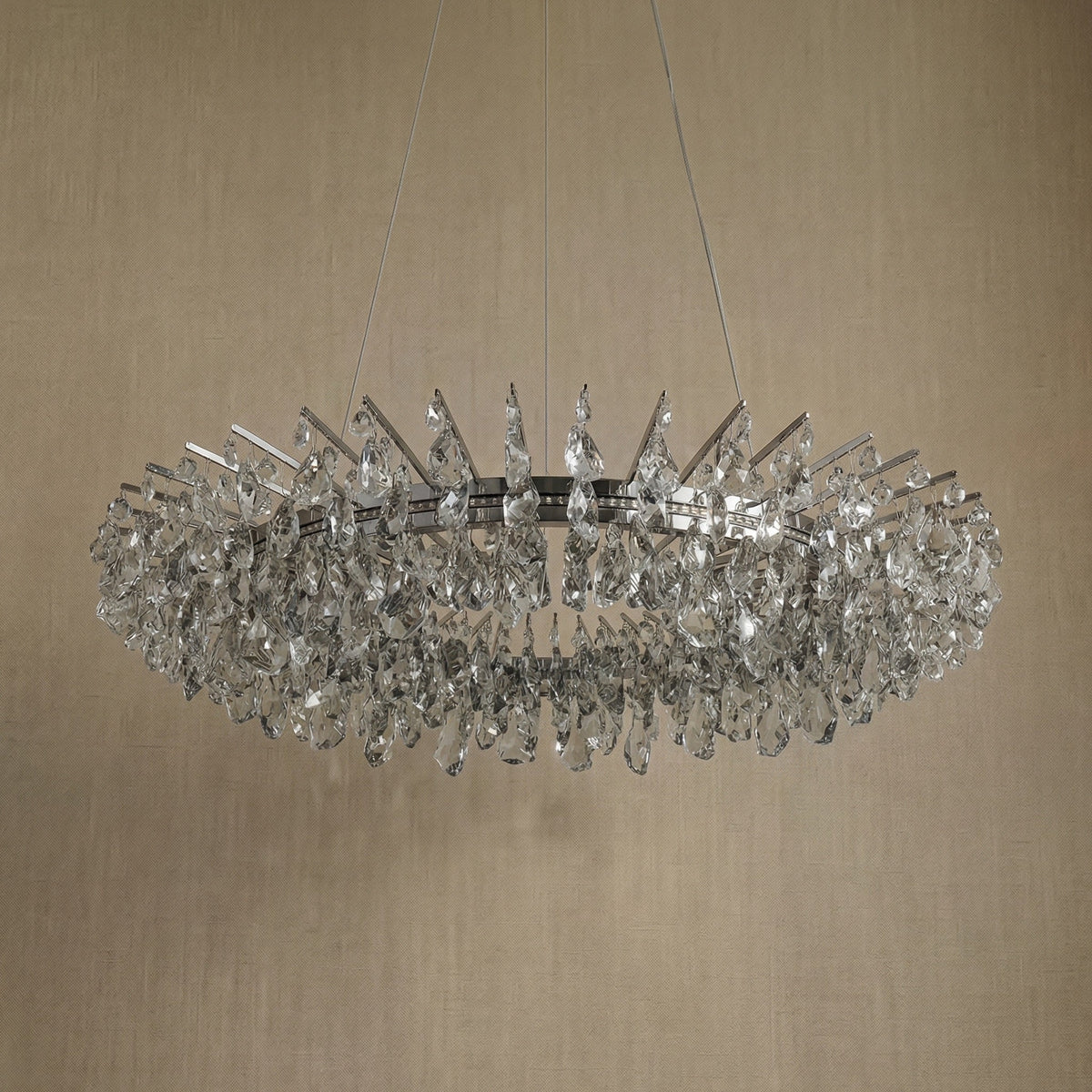 Aureola Round Crystal Chandelier - view 5