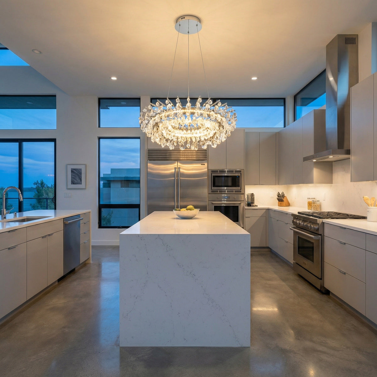 Aureola Round Crystal Chandelier - view 7