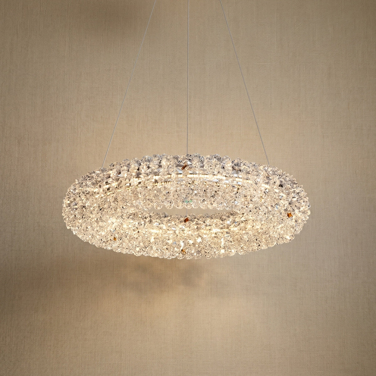 Yiosi Series Crystal Pendant Light Style P - 24" (Dia 600mm)