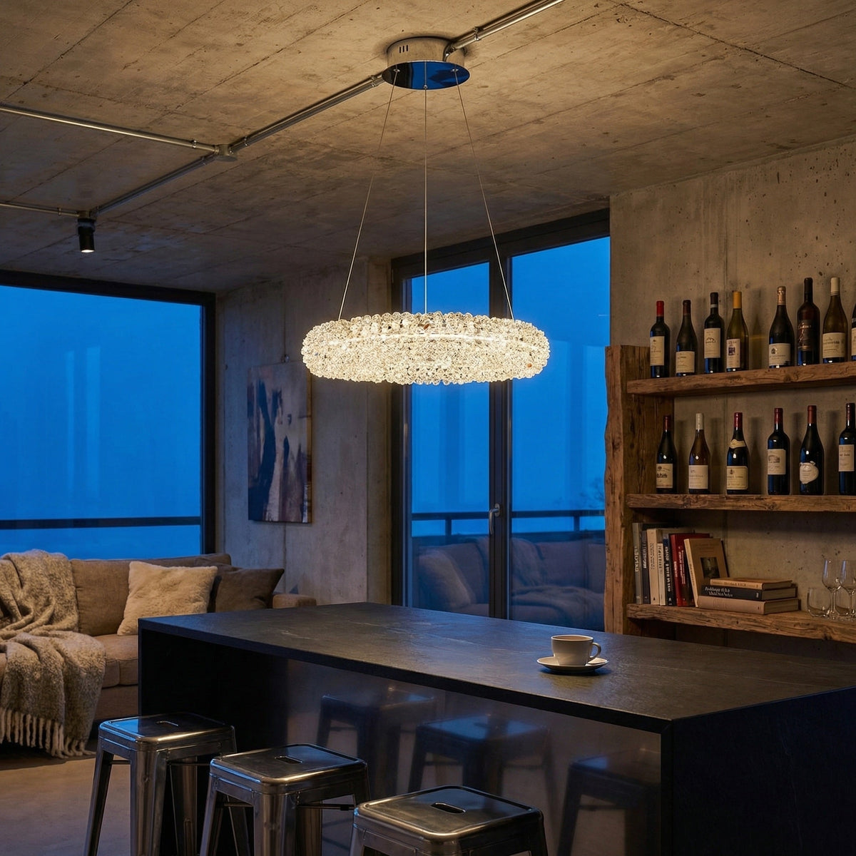 Lumina Crystal Pendant Chandelier - view 4