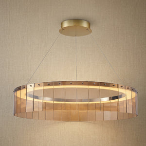 Yiosi Series Glass Pendant Light 39" Style A - 39" (Dia 1000mm)