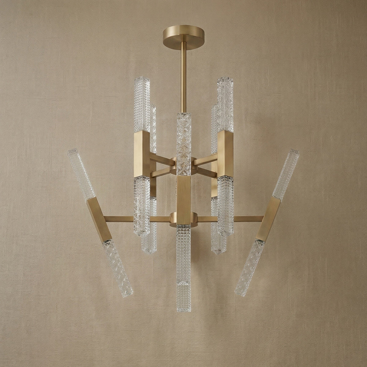 Siro Crystal Glass Pendant Light 27.8" - view 3