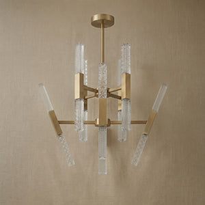 Siro Crystal Glass Pendant Light 27.8" - view 3