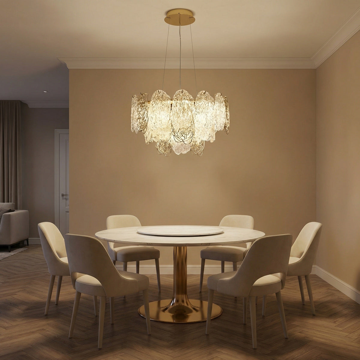 Filo Artisan Glass Round Chandelier - view 2