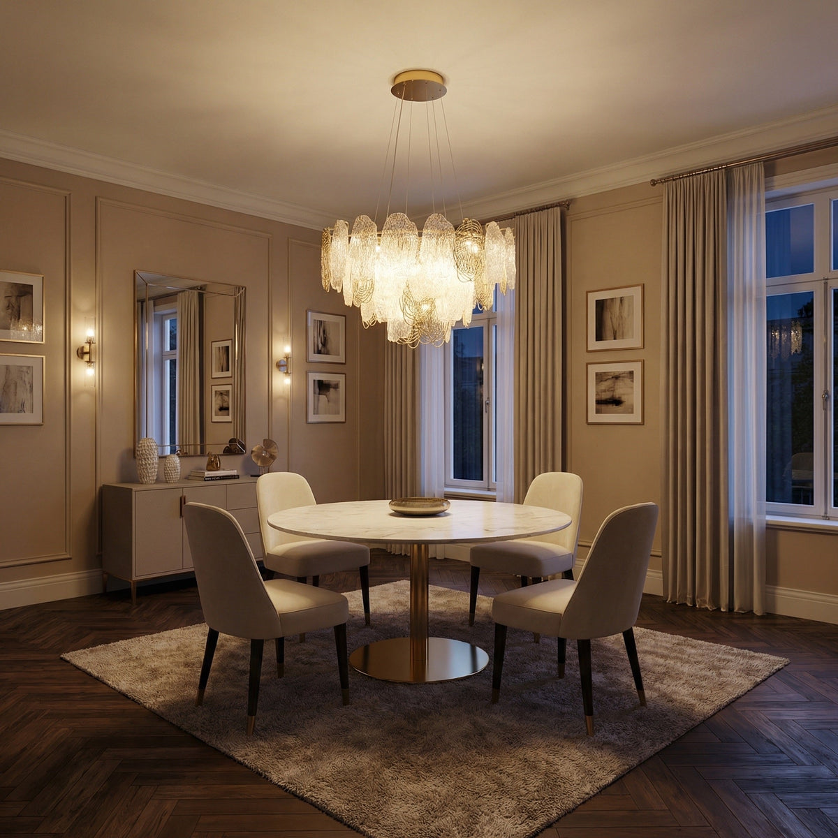 Filo Artisan Glass Round Chandelier - view 9