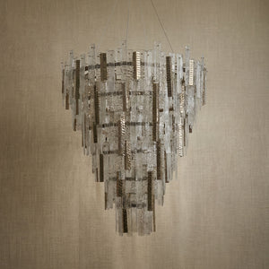 Yiosi Series Linear Glass Pendant Light 45" Style A - dark