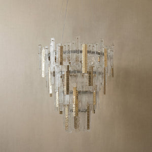 Yiosi Series Linear Glass Pendant Light 45" Style A - dark