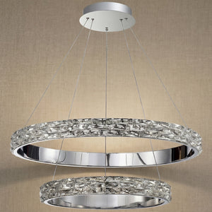 Yiosi Series Nested Crystal Pendant Light Style D - dark