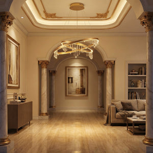 Yiosi Series Nested Crystal Pendant Light Style E - scene-3