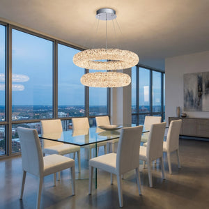 Yiosi Series Nested Crystal Pendant Light Style F - scene-2