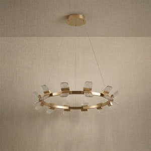 Ring Chandelier in a foyer