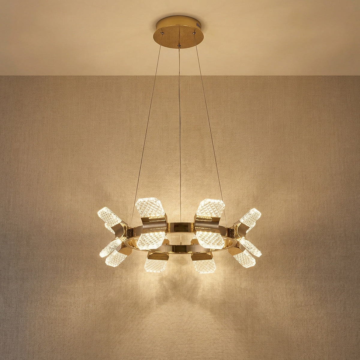 Isadora Modern Ring Chandelier 39" - view 7
