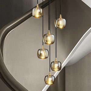 Post-modern Extra-long Pendant Light Fixtures for Staircase/High-ceiling Space/Foyer, chandelier